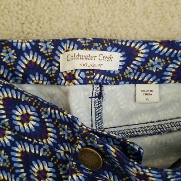 NWOT Coldwater creek printed- used jeans - Picture 2 of 4